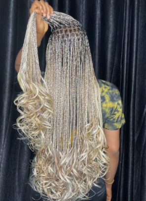 French Curls Braids styled at Benstar Salon